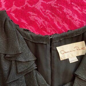 Oscar de la Renta  Black Coctail size 4 Vintage
